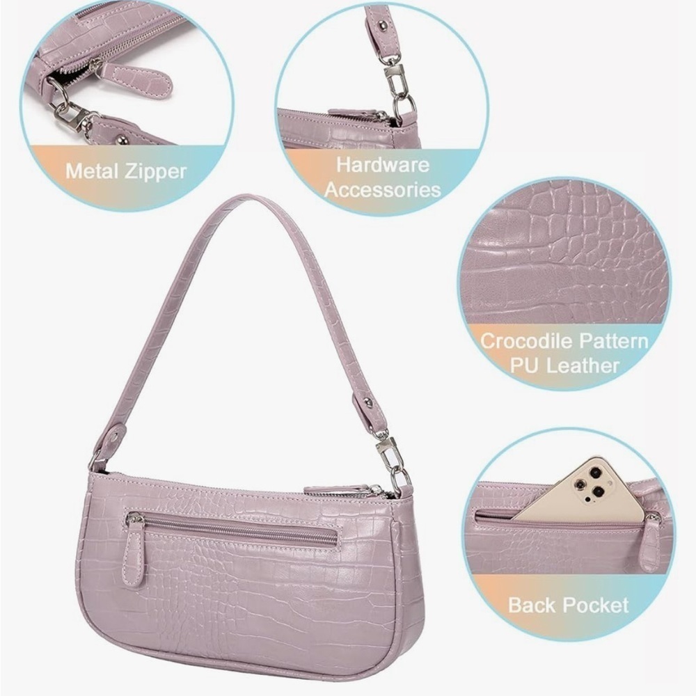 Small Purse for Women, Retro Classic Tote HandBag Shoulder Bags Clutch Purse - Picture 2 of 6